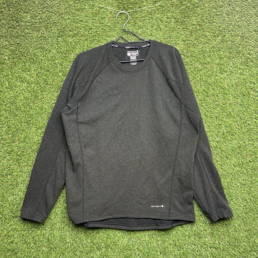 Carhartt Force Thermal Shirt Mens Large Black Long Sleeve Base Layer Pullover